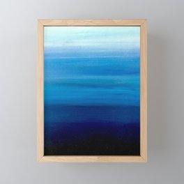 Blue Horizon 1 Framed Mini Art Print