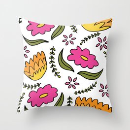 May Flowers Throw Pillow