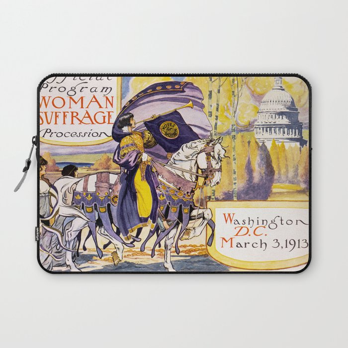 1913 Women's rights march Washington Laptop Sleeve