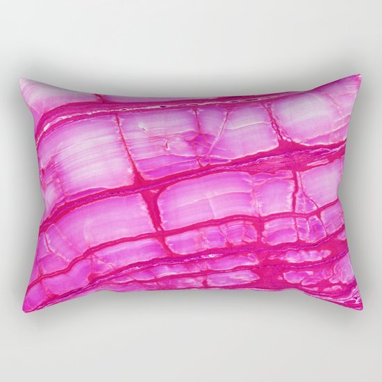 Pink onyx marble Rectangular Pillow