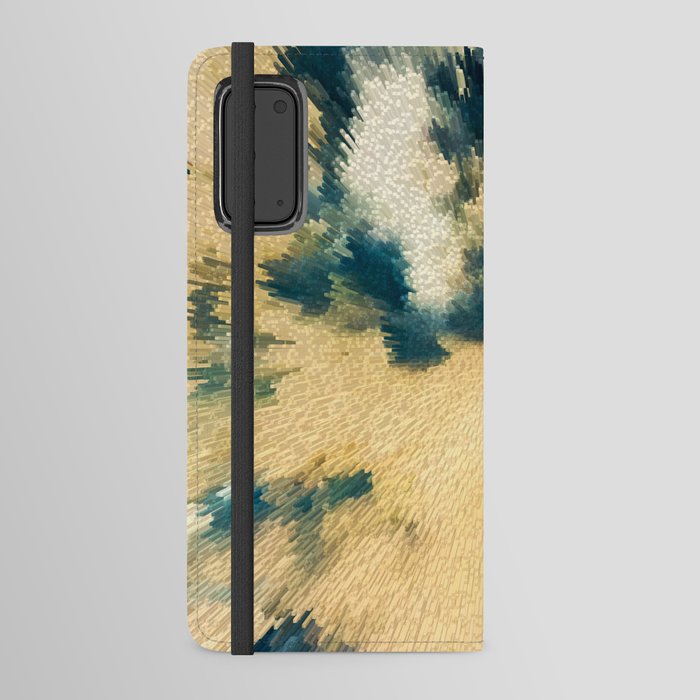 Abstract marble sky pixel art Android Wallet Case