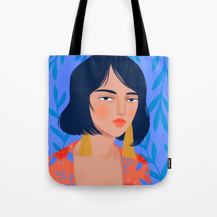 Kimono Girl Tote Bag by petrabraunillustration | Society6