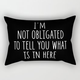 Funny Sarcastic Slogan Rectangular Pillow