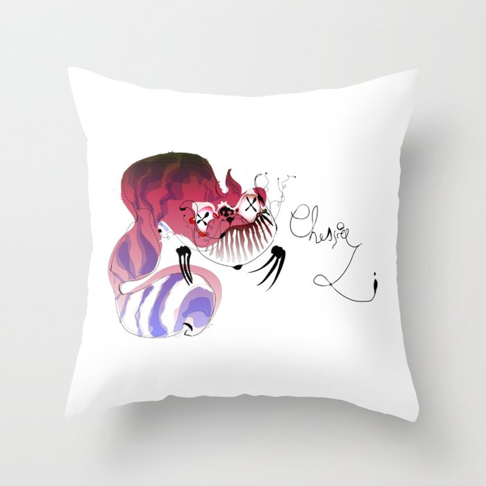Cheshire Cat (Alice in Wonderland) Throw Pillow