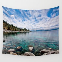 Tranquility Lake Tahoe Wall Tapestry