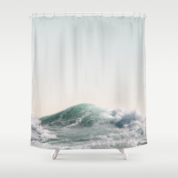 Waves and Sunrise | Happy Summer Photography | Ocean | Beach Vibes | Tropical Water | Sea  Shower Curtain