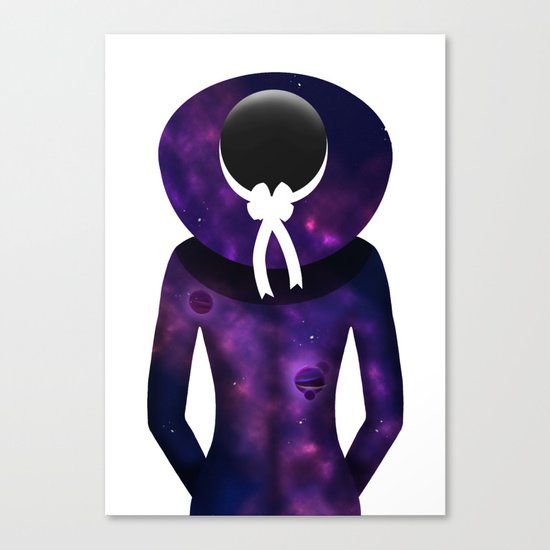 Space Woman Canvas Print