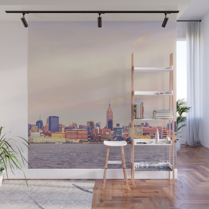 Perfect Day New York City Skyline Wall Mural By Newyorkphotography Society6 Having trouble finding the perfect photo for your wall mural? society6