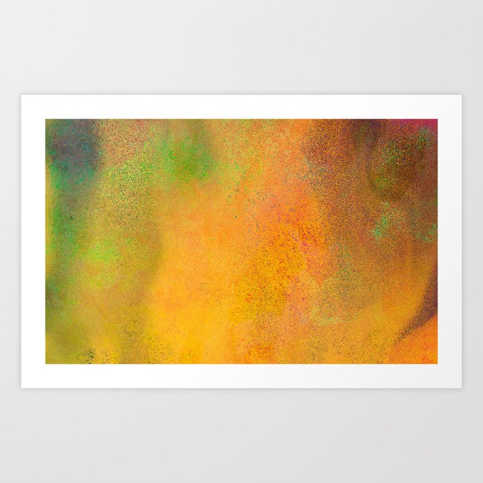 Colorful grungy texture, grainy abstract digital art.  Art Print
