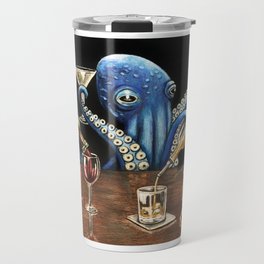 "Octo Bar" - Octopus Bartender Travel Mug