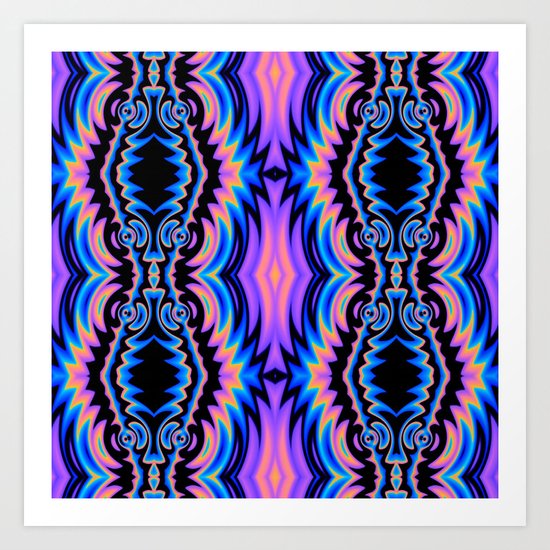 Psychedelic Tribe Art Print