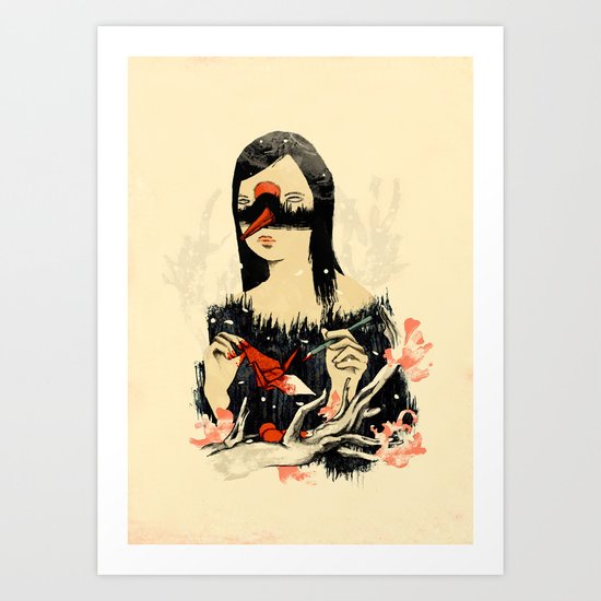The Crane Wife Art Print