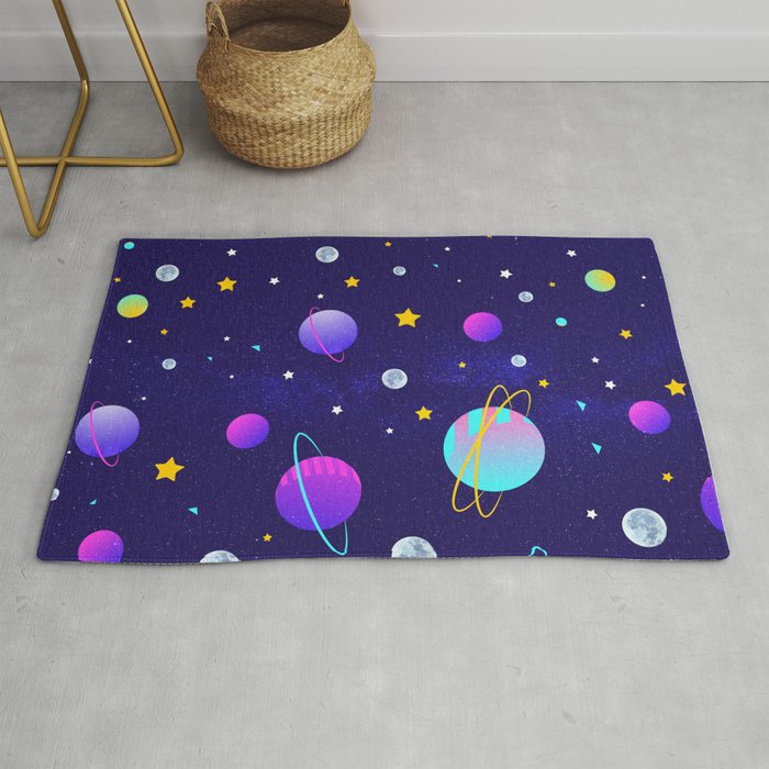 Stars,moons and planets Rug