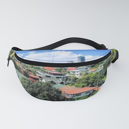Sunny Day Quezon City Skyline Fanny Pack