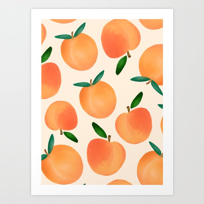 Peachy Art Print