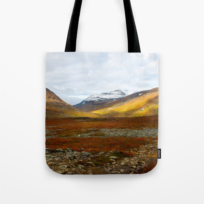 Wild autumn colours in Swedish Lapland Tote Bag