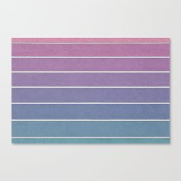 PINK AND BLUE STRIPED ILLUSTRATION Canvas Print