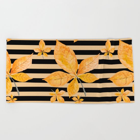 Autumn leaves #14 Beach Towel
