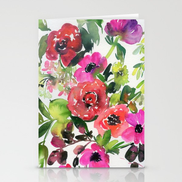the pink flowers N.o 1 Stationery Cards