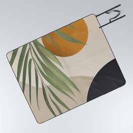 Abstract Art Tropical Leaves 47 Picnic Blanket