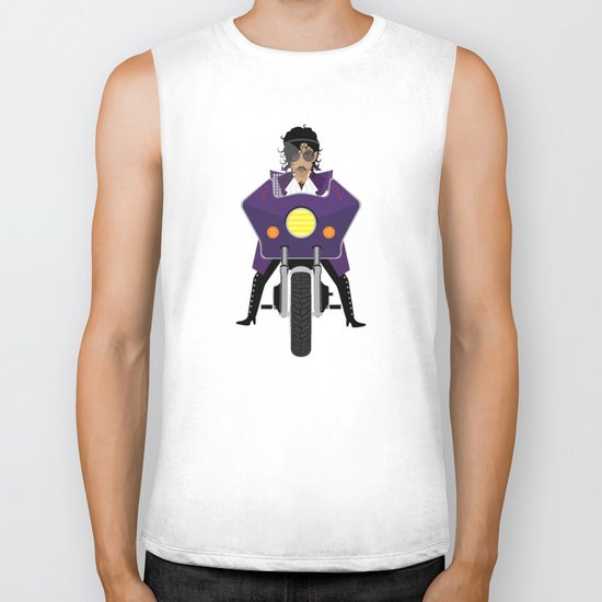 The Emoji-fication of His Purple Majesty: Motorcycle Biker Tank