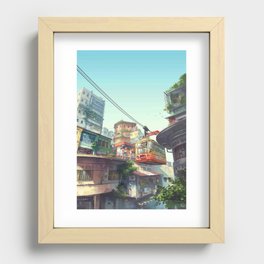 Anime City Recessed Framed Print