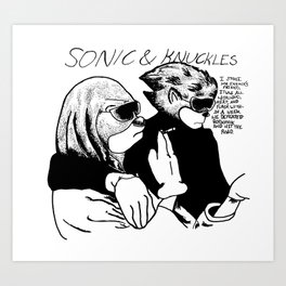 Sonic & Knuckles Youth Goo Art Print