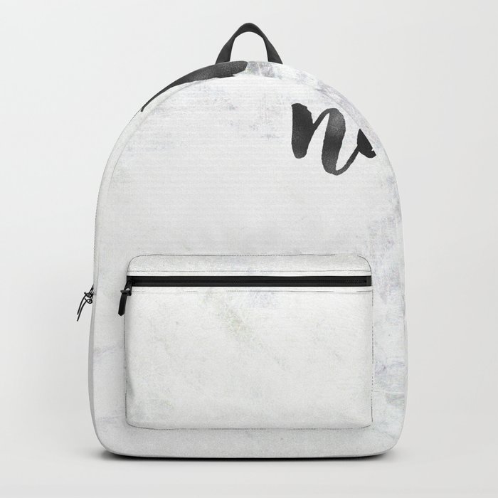 NAH Marble Quote Backpack