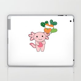 Axolotl With Ireland Balloons Cute Animals Laptop Skin