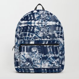 Blue Tie-Dye Spiral Stripe Backpack