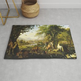 Adam and Eve in the Garden of Eden | Wenzel Peter Area & Throw Rug