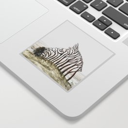 Zebra Tree Illusion Sticker