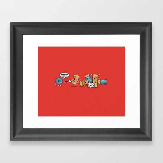 Who's Cute Now!? Framed Art Print