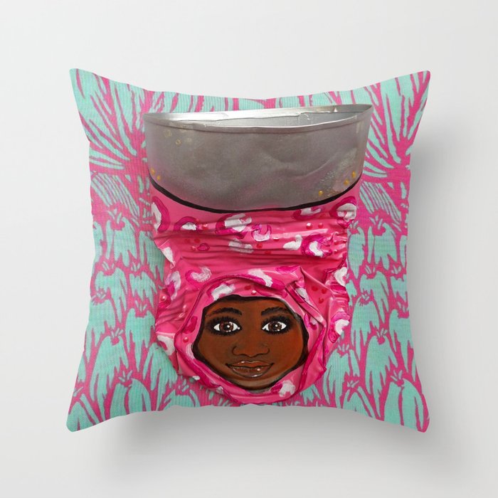 AfriCan Sister Love Throw Pillow