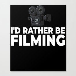 Film Director Filmmaker Filming Camera Filmmaking Canvas Print