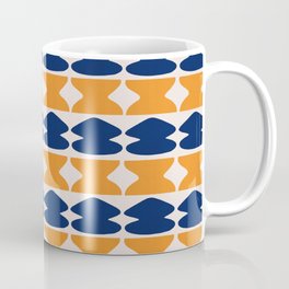 Repeat pattern blue and yellow Mug