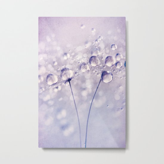 Pretty Pastel Purple Sparkles Metal Print