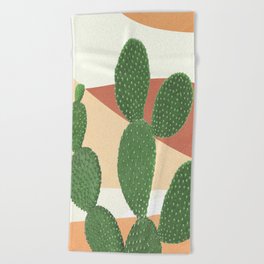 Abstract Cactus II Beach Towel
