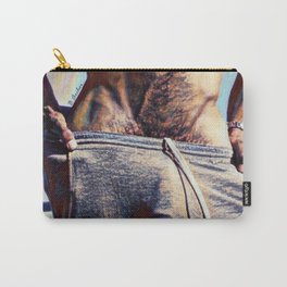 Grey Sweats Carry-All Pouch | Stud, Eyecandy, Penis, Dick, Boner, Painting, Abs, Pubes, Hunk, Pecs 