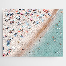 Aerial Ocean, Pastel Colors Beach, Sea Beach, Coastal Beach, Beach Photography, Aerial Beach Print, Bondi Beach Print, Art Print Jigsaw Puzzle