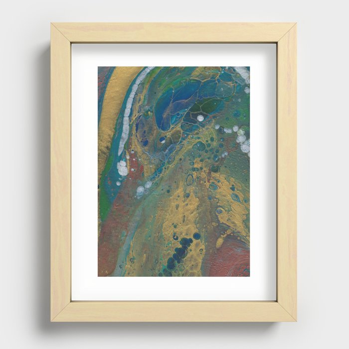 Peacock King Recessed Framed Print