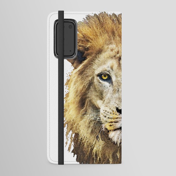King Of The Jungle Lion - Lions Animal Print Art Android Wallet Case