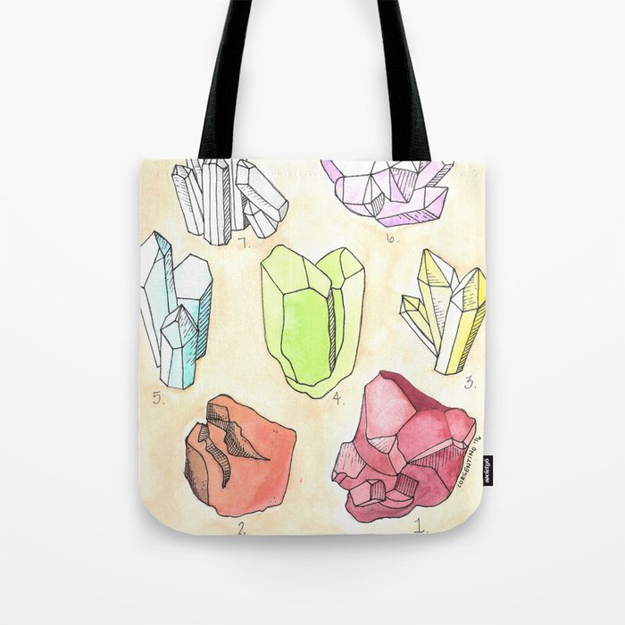 Chakra Crystals Tote Bag