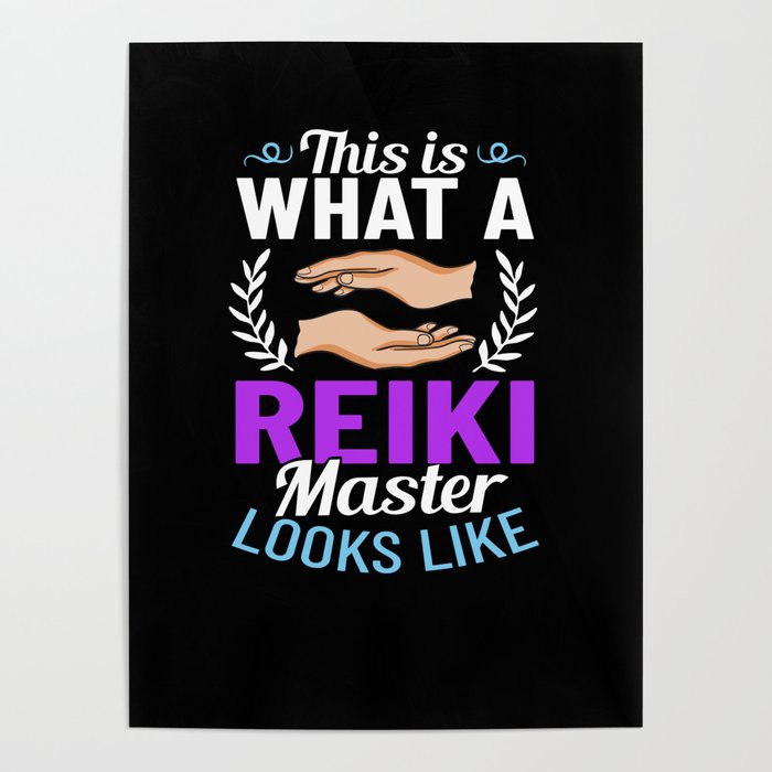 Reiki Healer Energy Healing Music Master Stone Poster