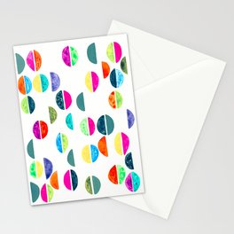 Rainbow Semi Circles Stationery Card