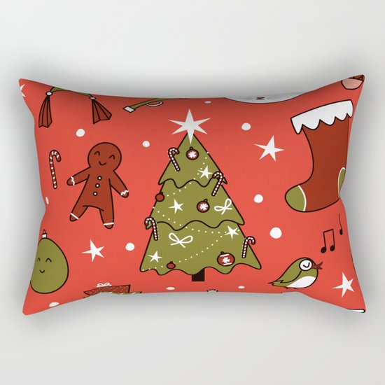 Merry Christmas Rectangular Pillow