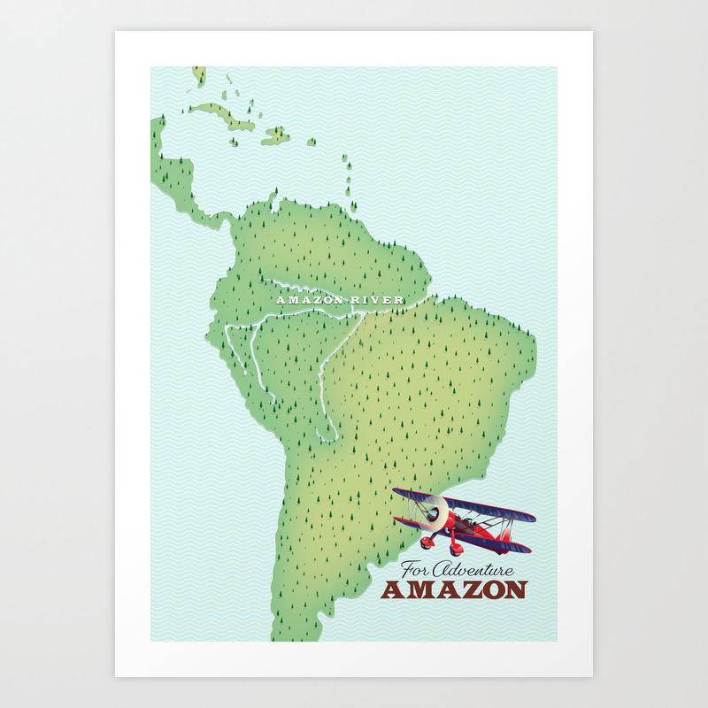 For Adventure Amazon Rainforest Brazil Map Art Print By Nicholasgreen Society6 For Adventure Amazon Rainforest Brazil Map Art Print By Nicholasgreen Society6