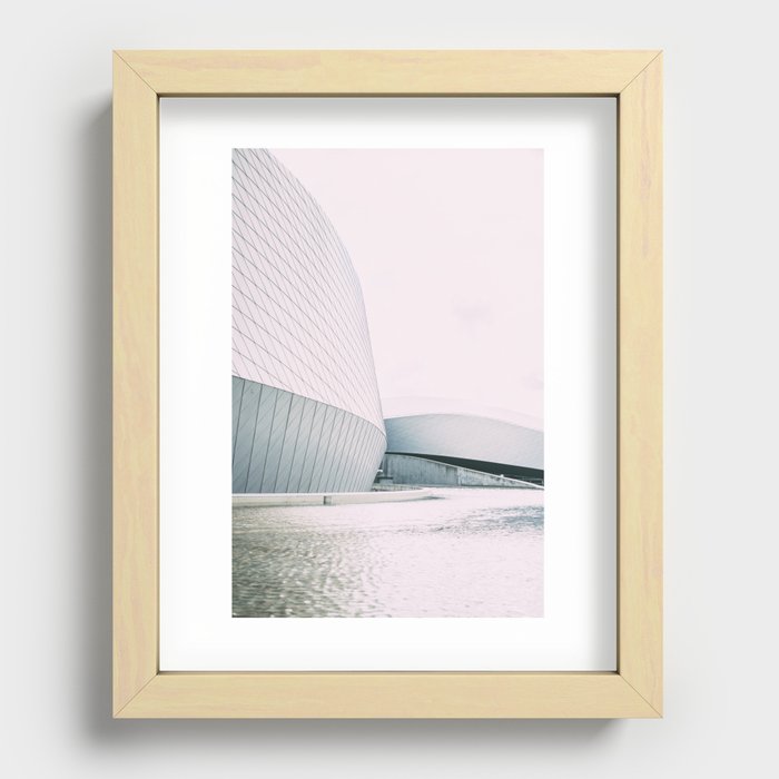 The Blue Planet - Copenhagen Denmark Aquarium Architecure  Recessed Framed Print