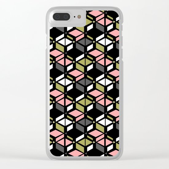 Colorful art Deco Clear iPhone Case