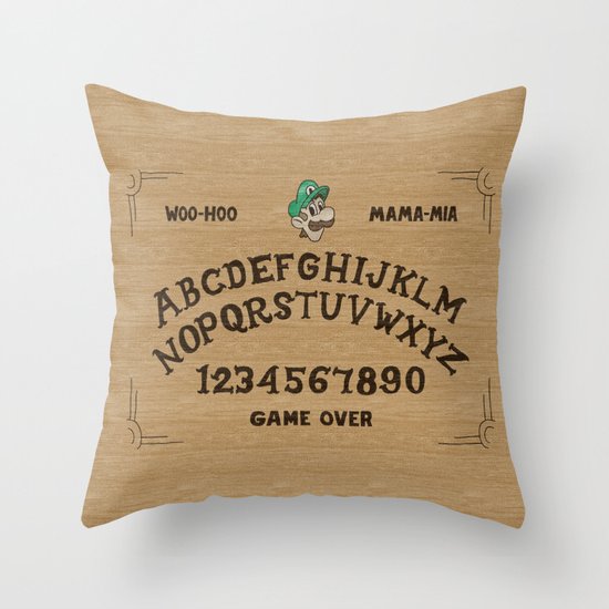 LUIGI BOARD Throw Pillow